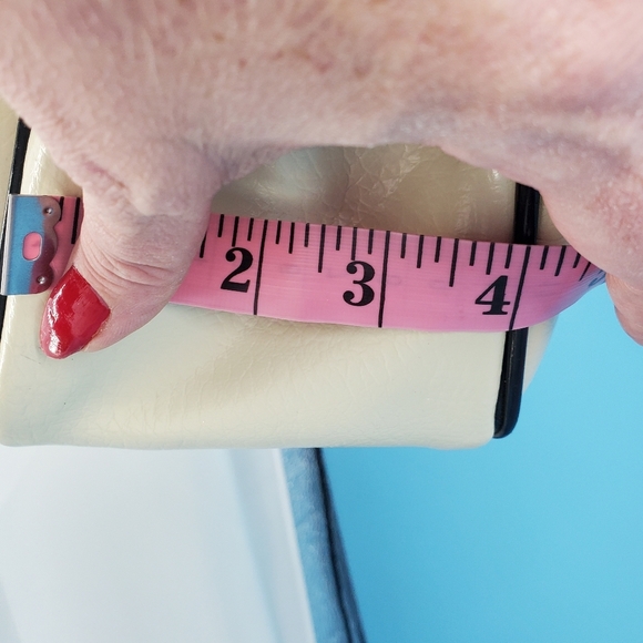 Vintage cream and black leather tote - Picture 15 of 16